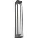 Outdoor Sconce LED 36 inch Argento Grey Outdoor Sconce, Double Box